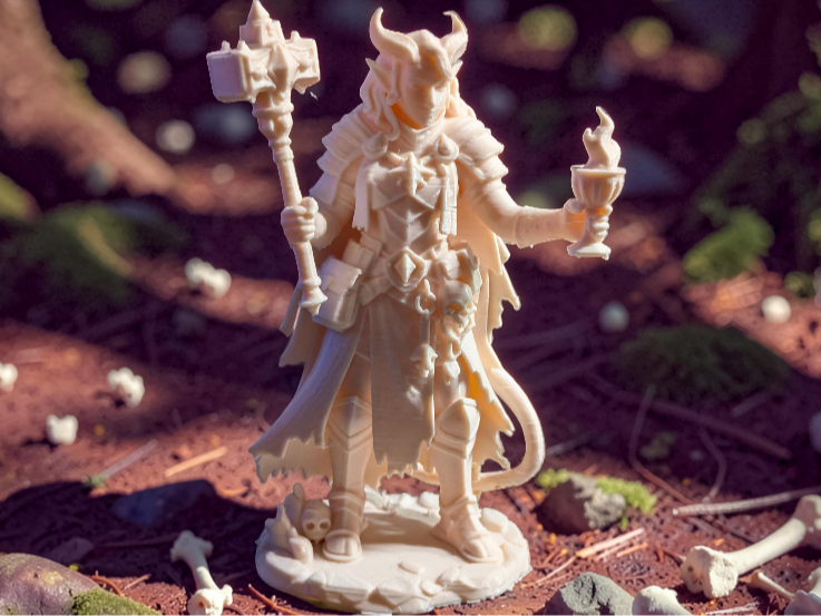 female deepling cleric miniature
