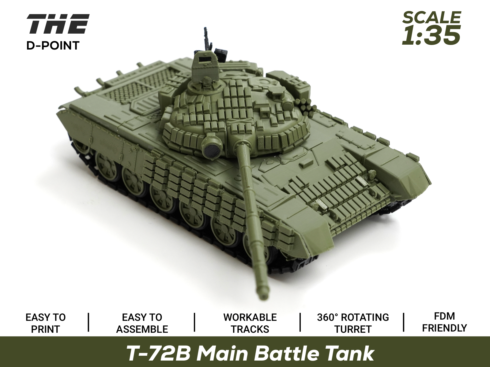 T-72B Russian MBT | 1:35 Scale | Workable Tracks - 1