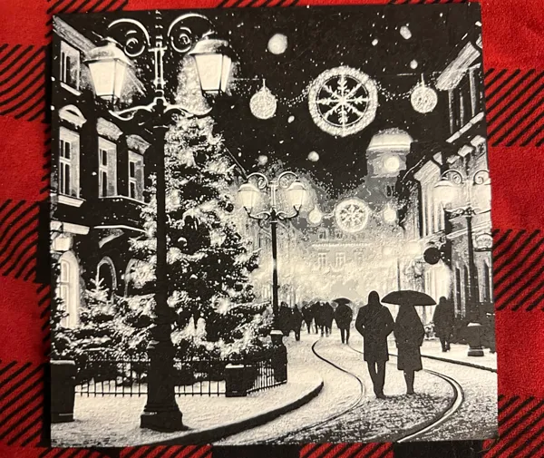 Balade de Noël, lithophanie