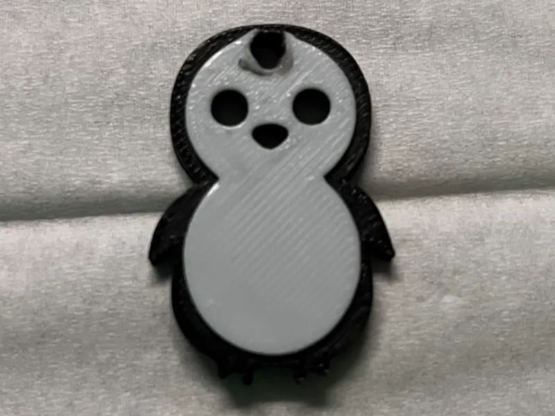 penguin keychain