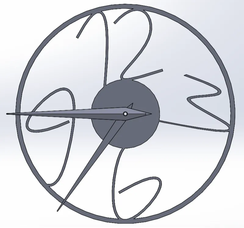 Creative clock for Bambu clock kit 011