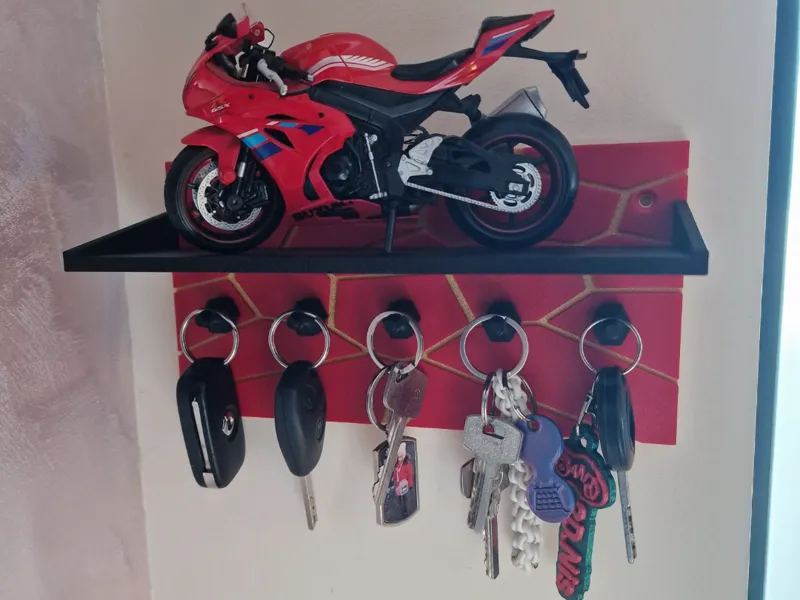Key organiser with shelf