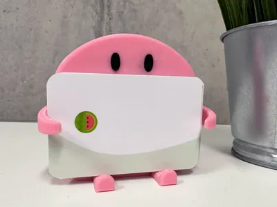 Suporte de Cartão Bonito Sentado