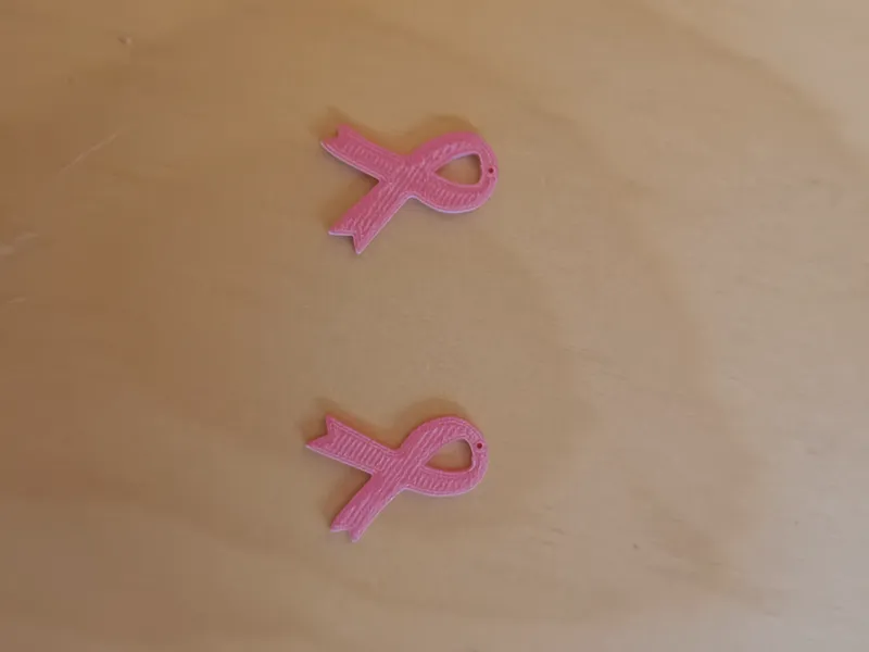 boucles d'oreille octobre rose 
