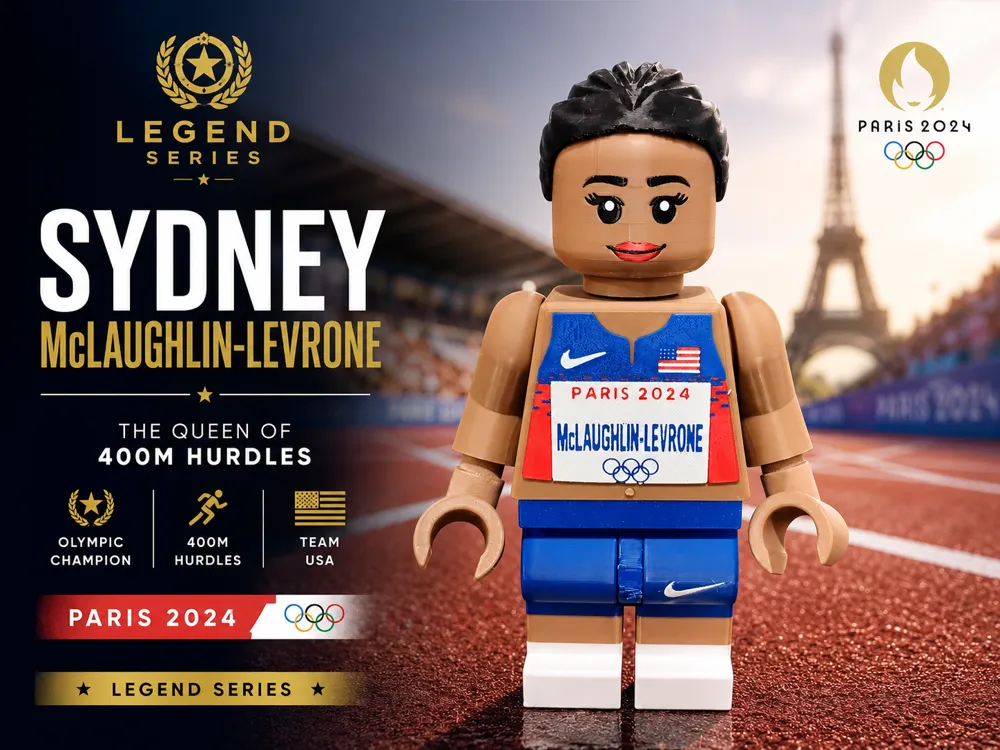 Figura decorativa: Sydney McLaughlin-Levrone – Team USA Athletics. Referencia del modelo original.