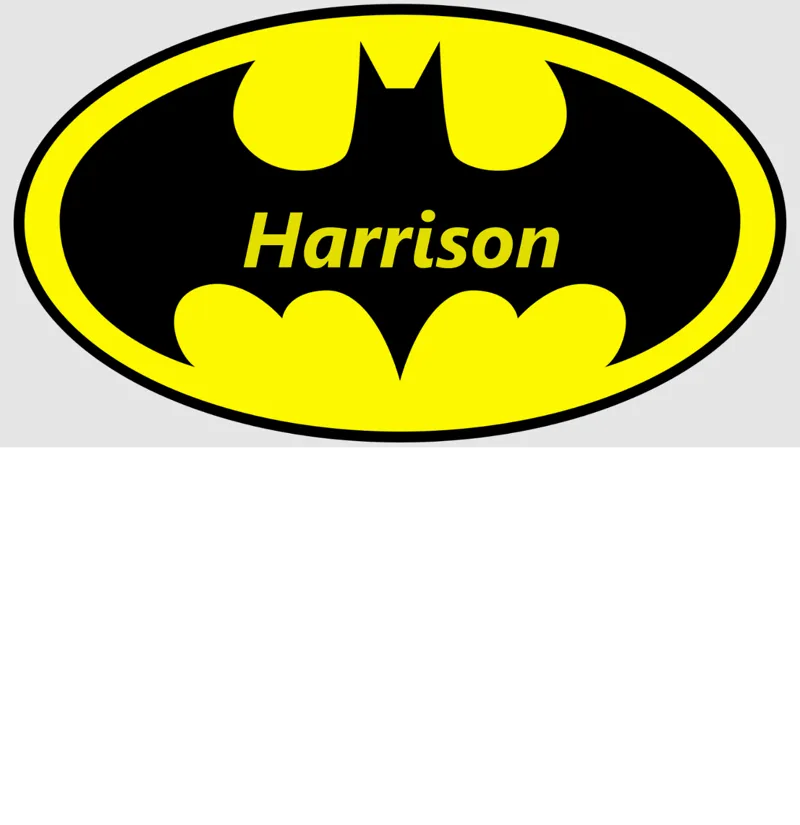 Batman Logo With 'Harrison' in the middle