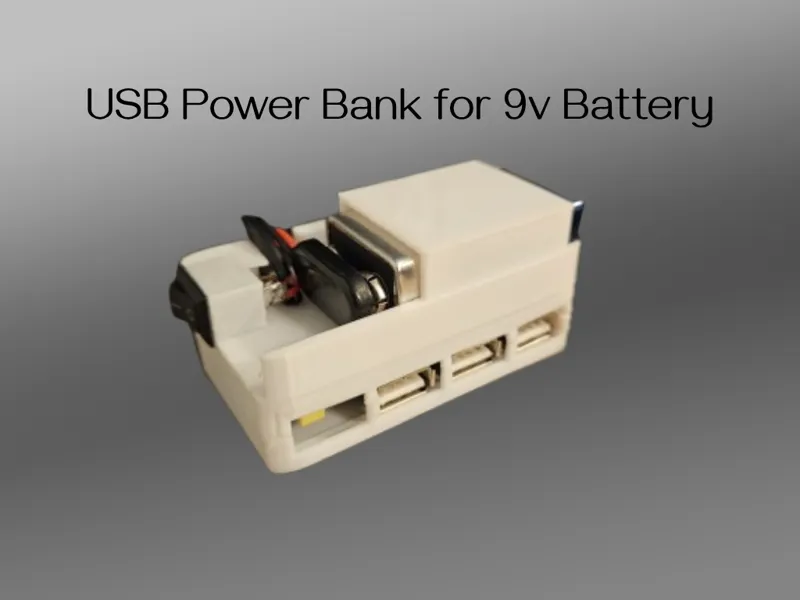 USB Power Bank for 9v Battery