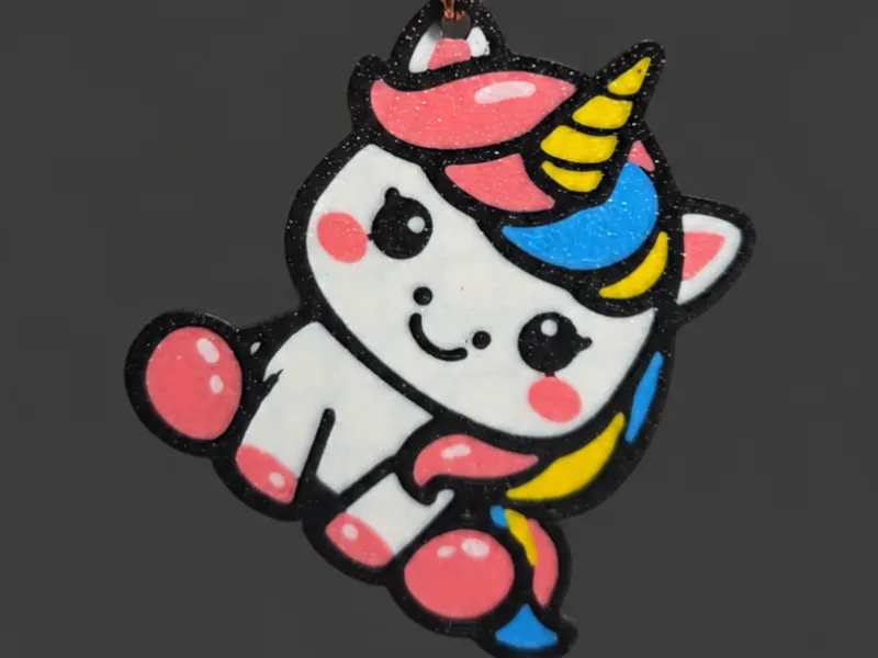 Cute unicorn keychain