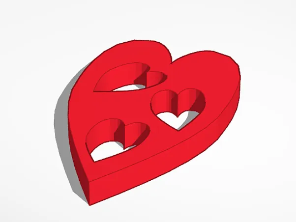 Heart decor with hearts inside