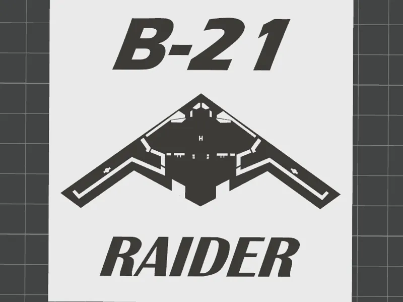 B-21 RAIDER Plaque
