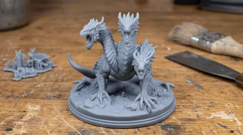 Escenografía en miniatura: Swamp Hydra Terror | RPG Mini — referencia de MakerWorld