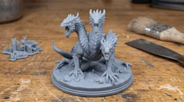 Escenografía en miniatura: Swamp Hydra Terror | RPG Mini — vista de referencia 3