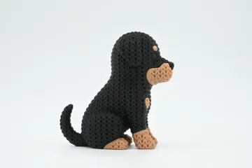 Accesorio para impresora 3D: Knitted Rottweiler Dog — vista de referencia 3