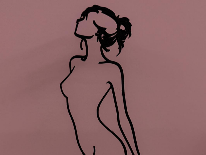 Abstrakte Frauen-Skulptur