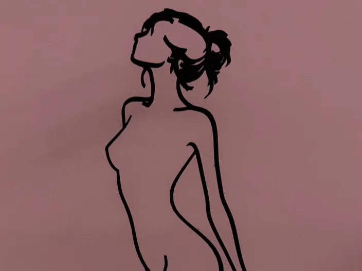 Abstrakte Frauen-Skulptur