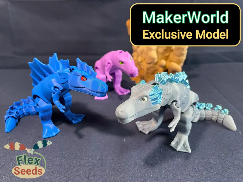 Flexi T-Rex - 3 Prototype Set
