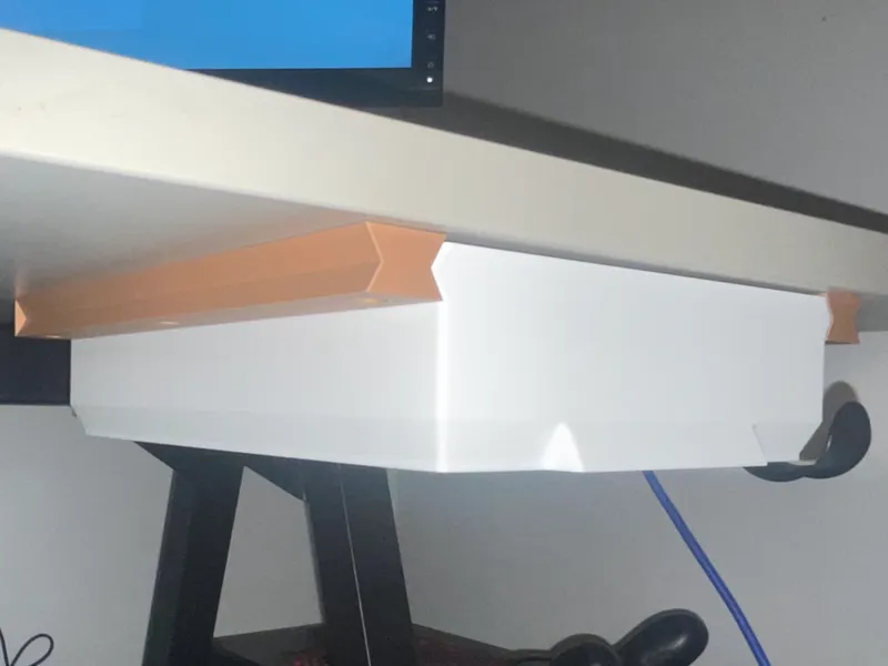 Under desk drawer for A5 (or folded A4) papers