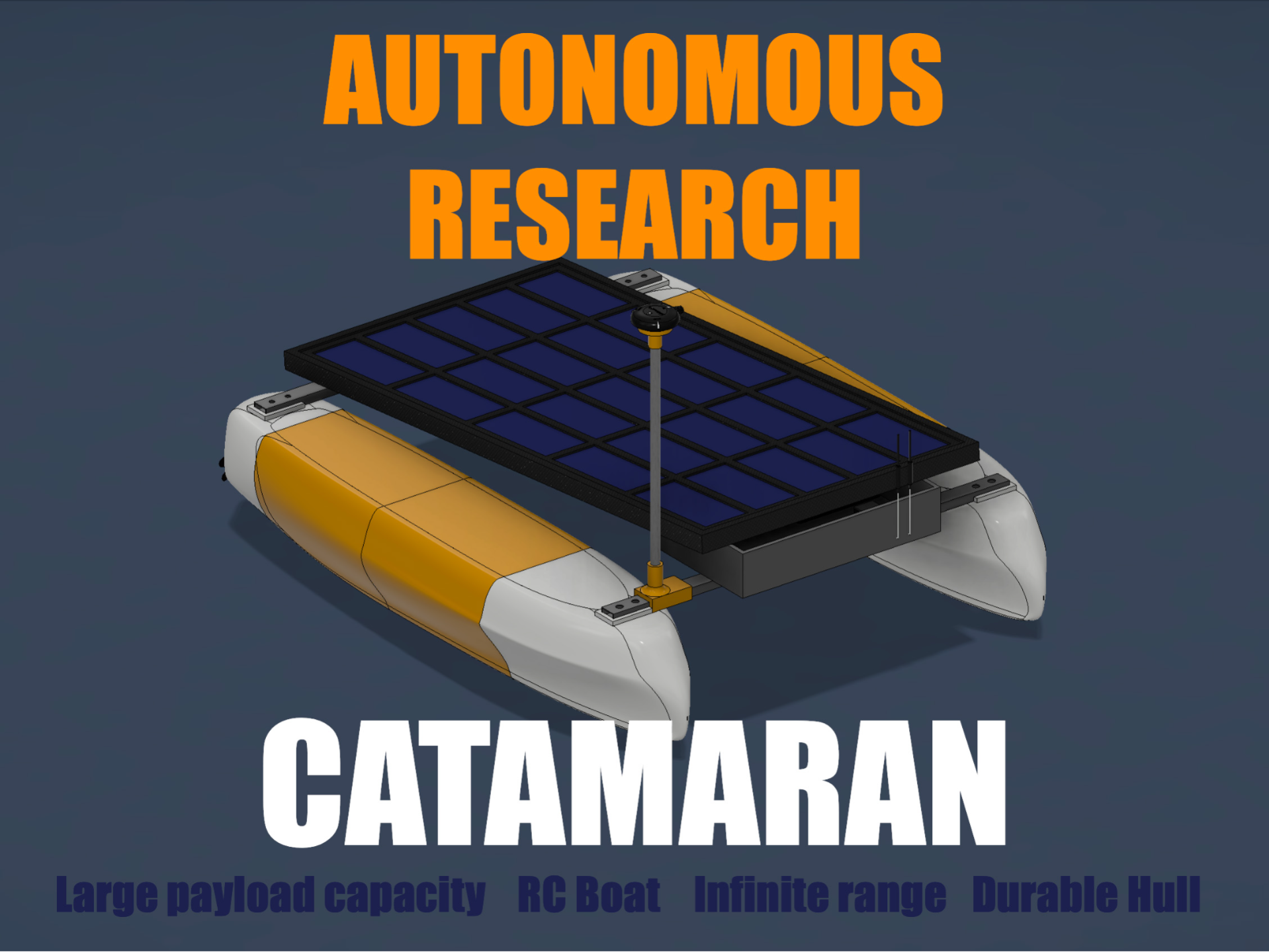 Autonomous Research Catamaran RC Boat 
