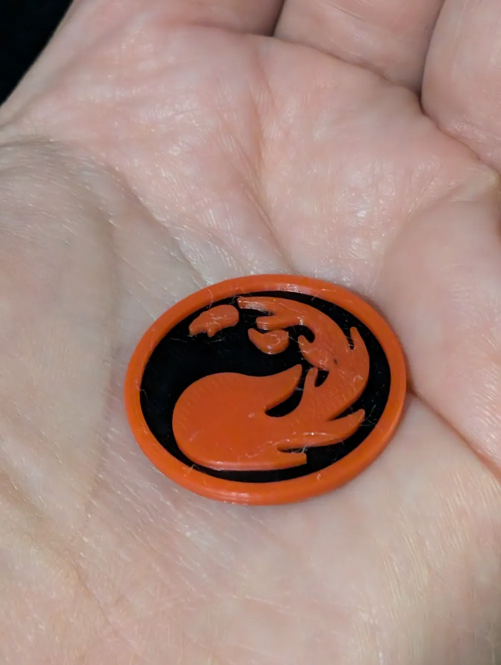 매직 더 개더링 빨간 마나 토큰 - 무료 3D 프린트 모델 - MakerWorld