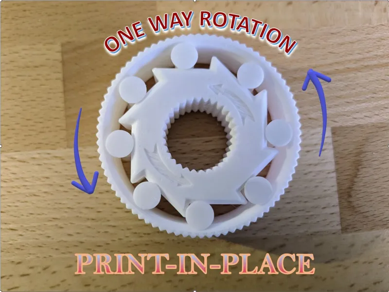 Fidget - ONE WAY SPINNER - Free wheel 