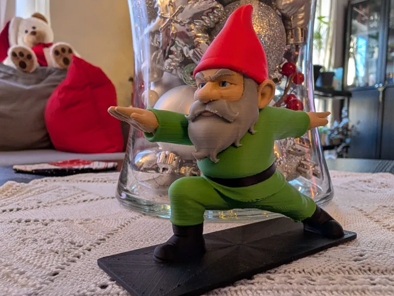 Yoga Gnome Warrior Pose