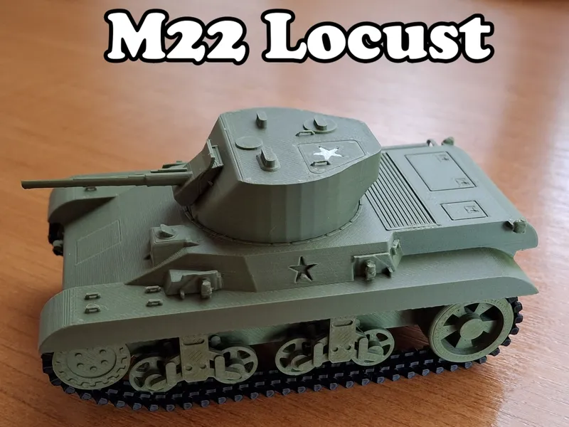 M22 Locust - Fully Printed 1:35 Model