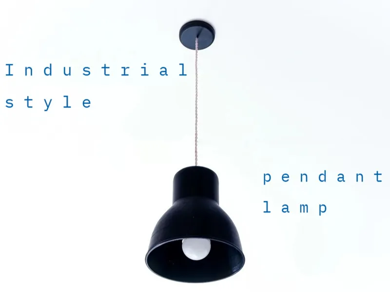 Pendant industrial style light