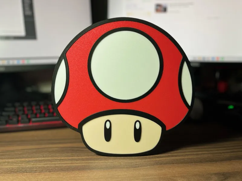 Super Mario Power up Mushroom WALL DECOR - NO AMS