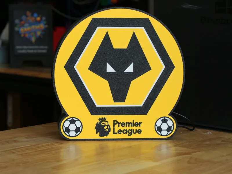 Wolverhampton Wanderers EPL Football LED Light Box
