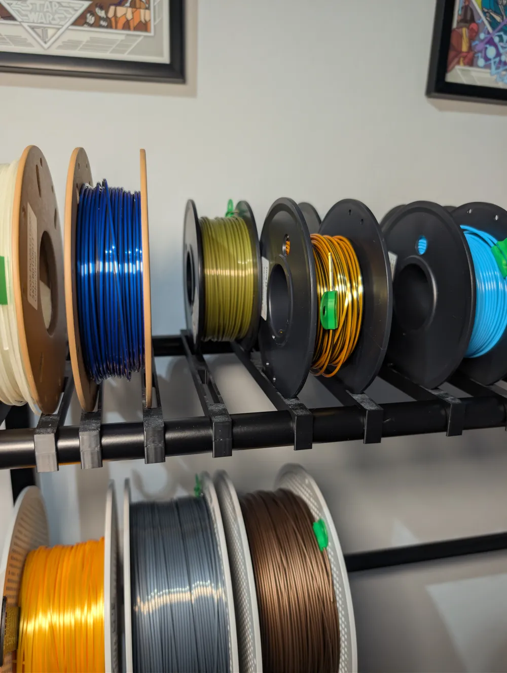Small spool adapter for filament storage rack - Free 3D Print Model ...