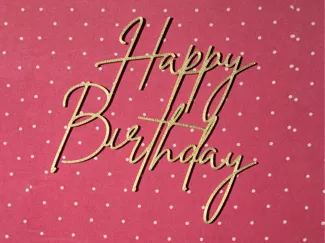 Happy Birthday Cake Topper