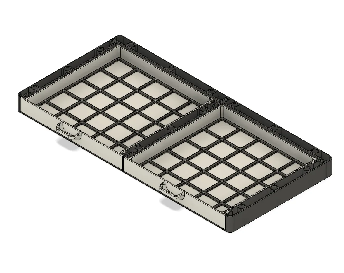 5x5x3U Double - Modular Rack System for Gridfinity Drawers - Free 3D ...