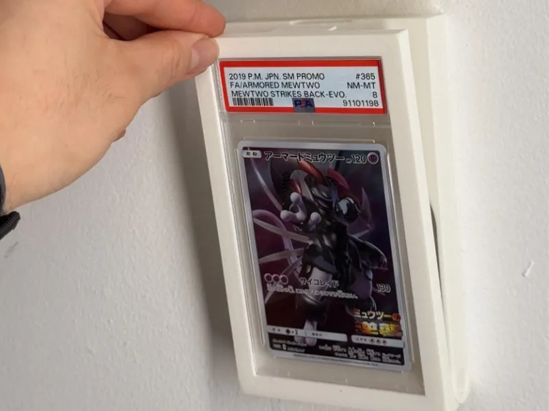 PSA Slab Wall Display: Easy Swap, Push Pin Mount