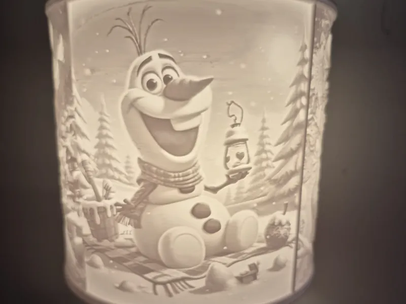 Lamp Frozen lithophane