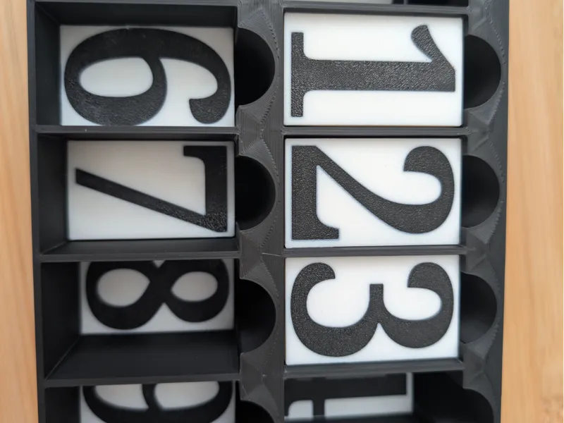 Magnetic Number Plate Box
