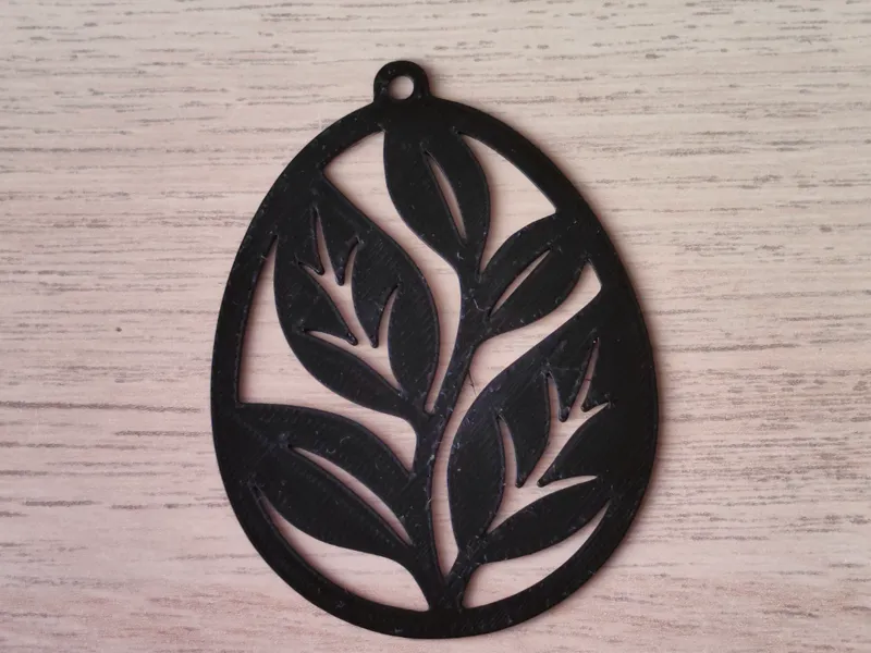 Easter Decoration - Leafy Branch Pendant