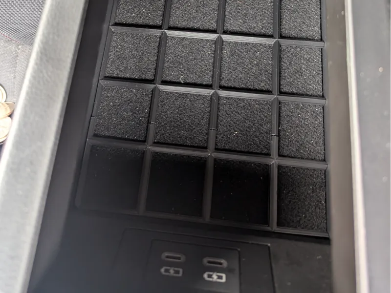 Gridfinity base for 2023+ Prius arm rest