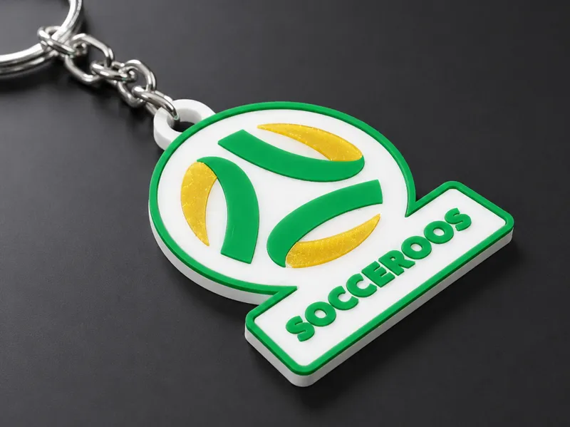 Aussie Socceroos - Australia Soccer Fan Keychain 