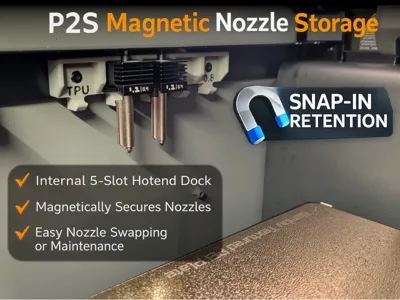 Bambu Lab P2S Internal Magnetic Nozzle Storage