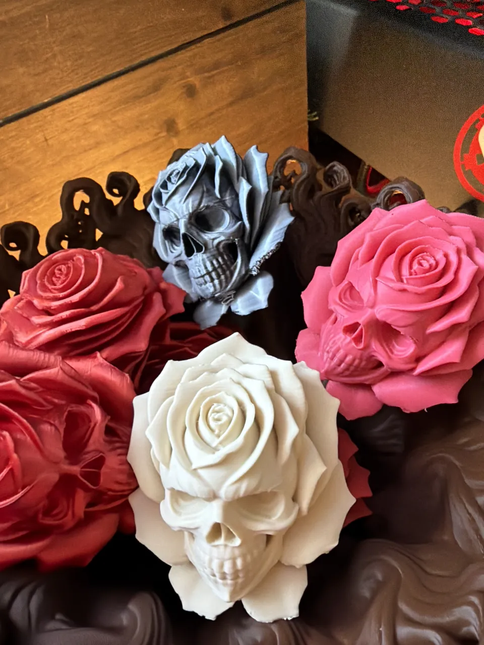 The Skullwood Forest Rose – Gothic Skull Flower view 2