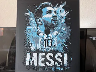 Lionel Messi GOAT 10 Argentinia World Cup Hueforge