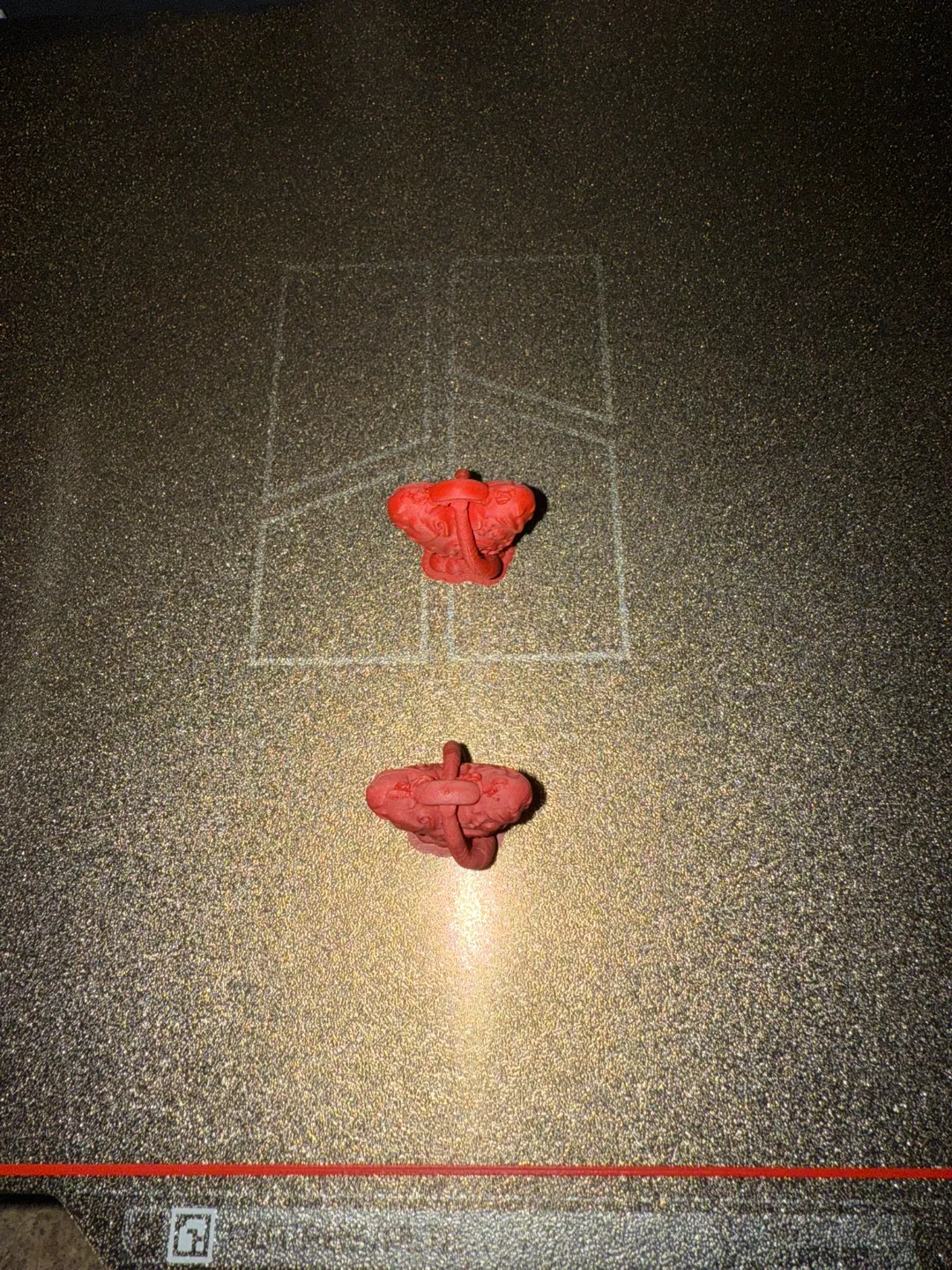 Heart earrings view 2