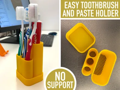 ADKS - Easy Toothbrush and Paste Holder