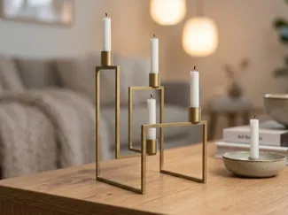 Modern Geometric Candle Holder | Minimalist Decor