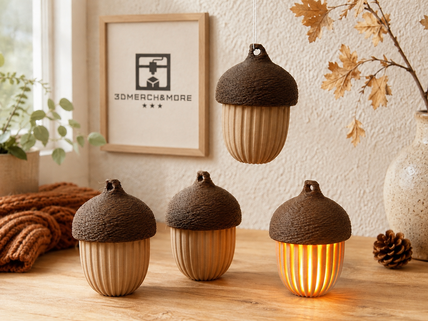 Mini Acorn Lantern | Autumn Decoration - 1