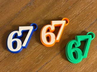 6 7 Keychain