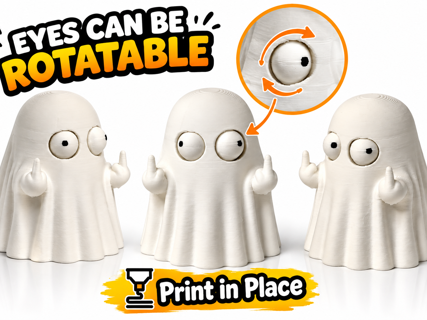 Ghost Keychain 3D model