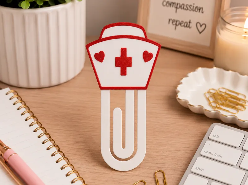 Nurse Paperclip Bookmark