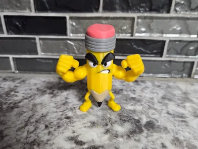Angry Pencil Figure