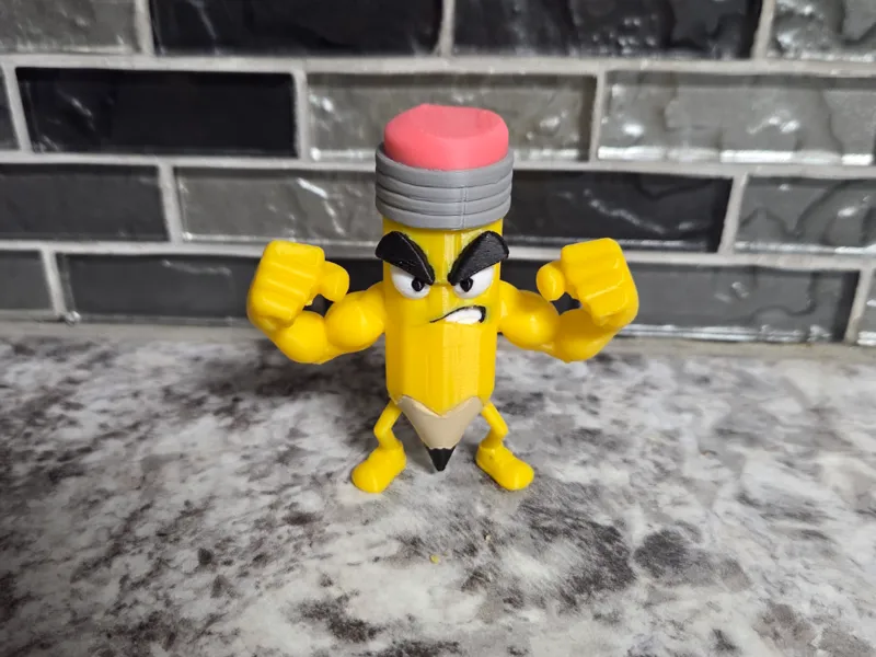 Angry Pencil Figure
